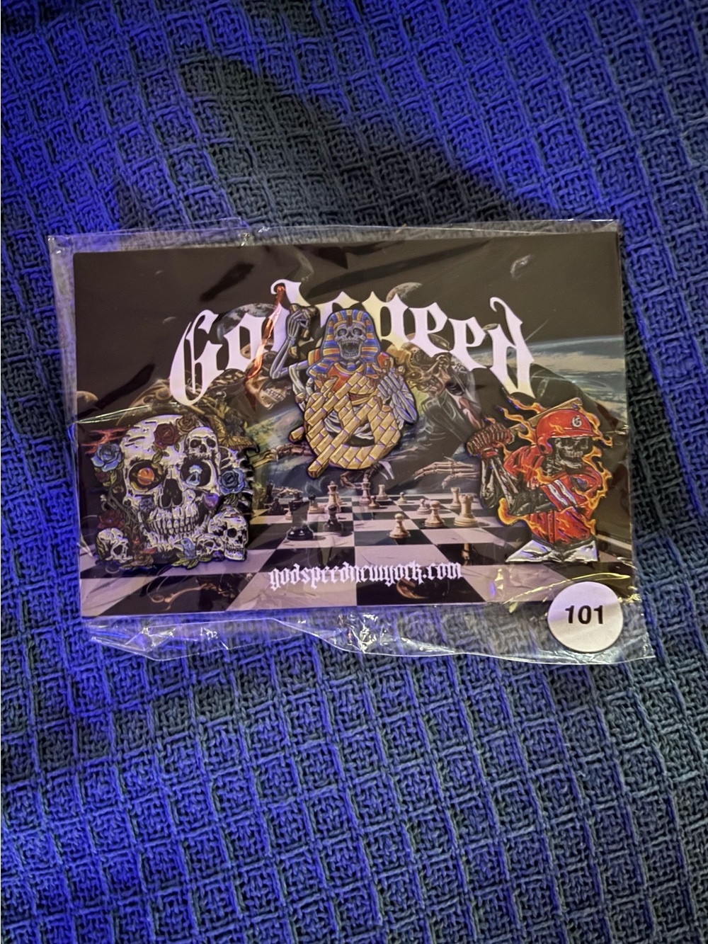 Godspeed Enamel Pin Set - Black, Gold & Red Accent Collector Pack